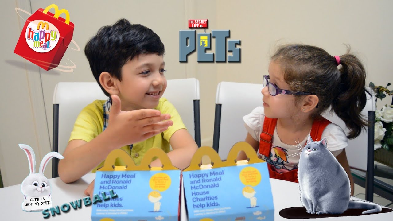 Обзор игрушек из МакДональдс – Секретная жизнь домашних животных