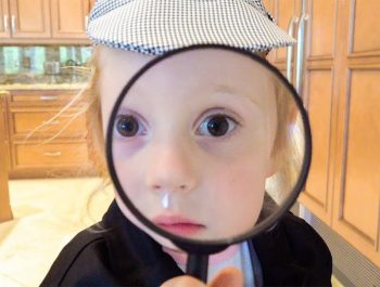 Stacy is looking for surprises like a detective