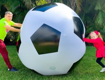 Stacy plays funny games with daddy