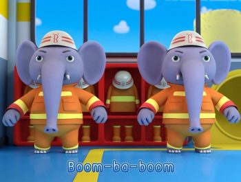 Elephant Firefighter Rescue Team | Nursery Rhymes | Kids Songs | Kids Role Play | BabyBus