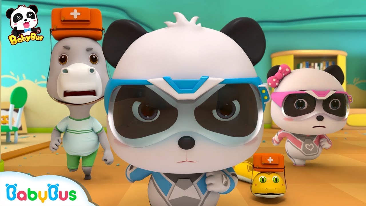 Run! The Building is Collapsing | Super Panda Rescue Team 7 | Kids Cartoon | Baby Songs | BabyBus
