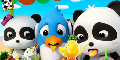 Baby Panda’s Dinosaur Shaped Juice | Wonderful Fruit Juice Van | Nursery Rhymes| Kids Songs |BabyBus