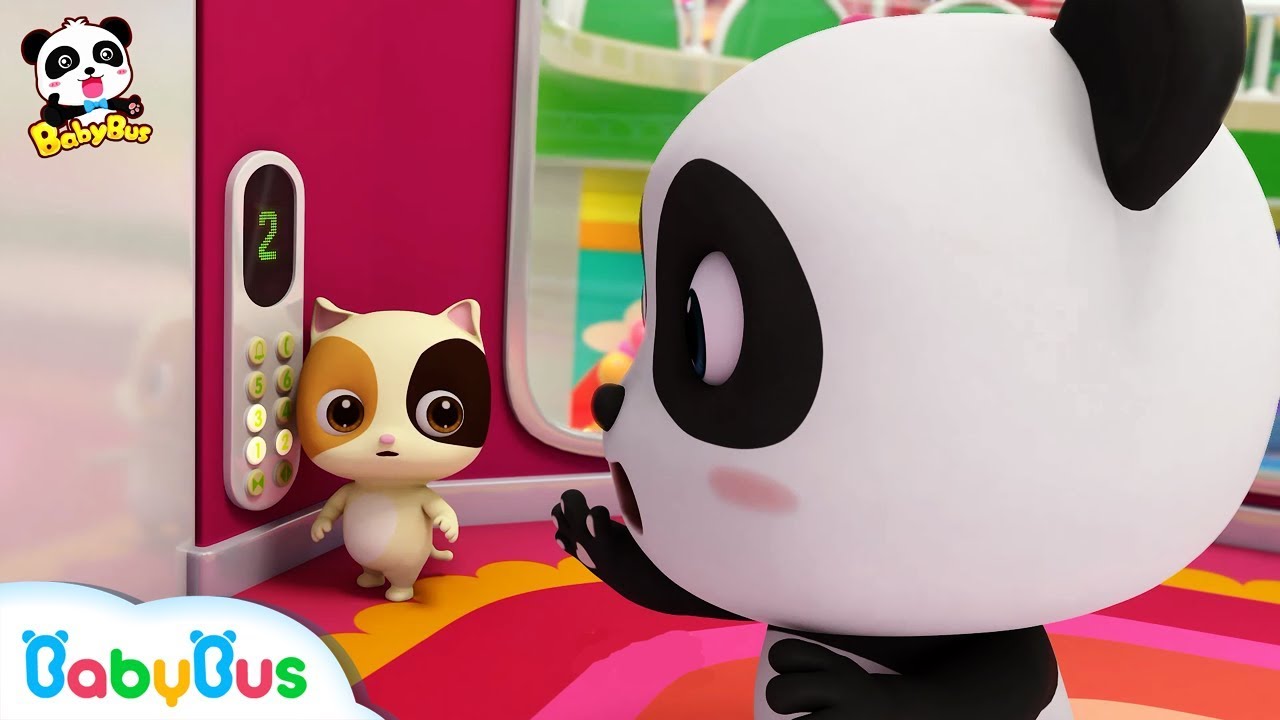 Baby Kitten, Be Careful in the Elevator | Kitten’s Supermarket Shopping |  Kids Safety Tips| BabyBus