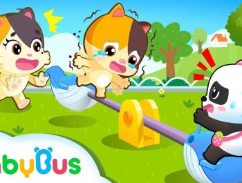 Baby Kitten, Don’t Stand On The Seesaw | Baby Kitten Family | Kids Safety Tips | BabyBus