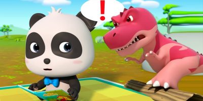 T-Rex Steps out of the Dino Book | Dinosaur World | Learn Dinosaur Names | Monster Truck | BabyBus