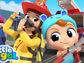 Policeman vs Fireman | Jobs Song by Little Angel Kids Songs and Nursery Rhymes