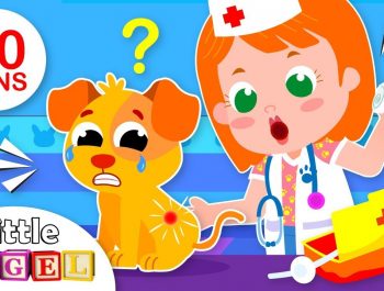 Baby Goes to the Vet | 5 Little Puppies Peekaboo | Nursery Rhymes & Kids Songs by Little Angel