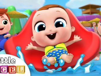 Baby Goes to the Waterpark | Playground Song | Nursery Rhymes Little Angel