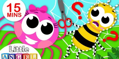 What’s in my Web? | Learn To Share with Paw Patrol | 5 Little Spiders Nursery Rhymes by Little Angel