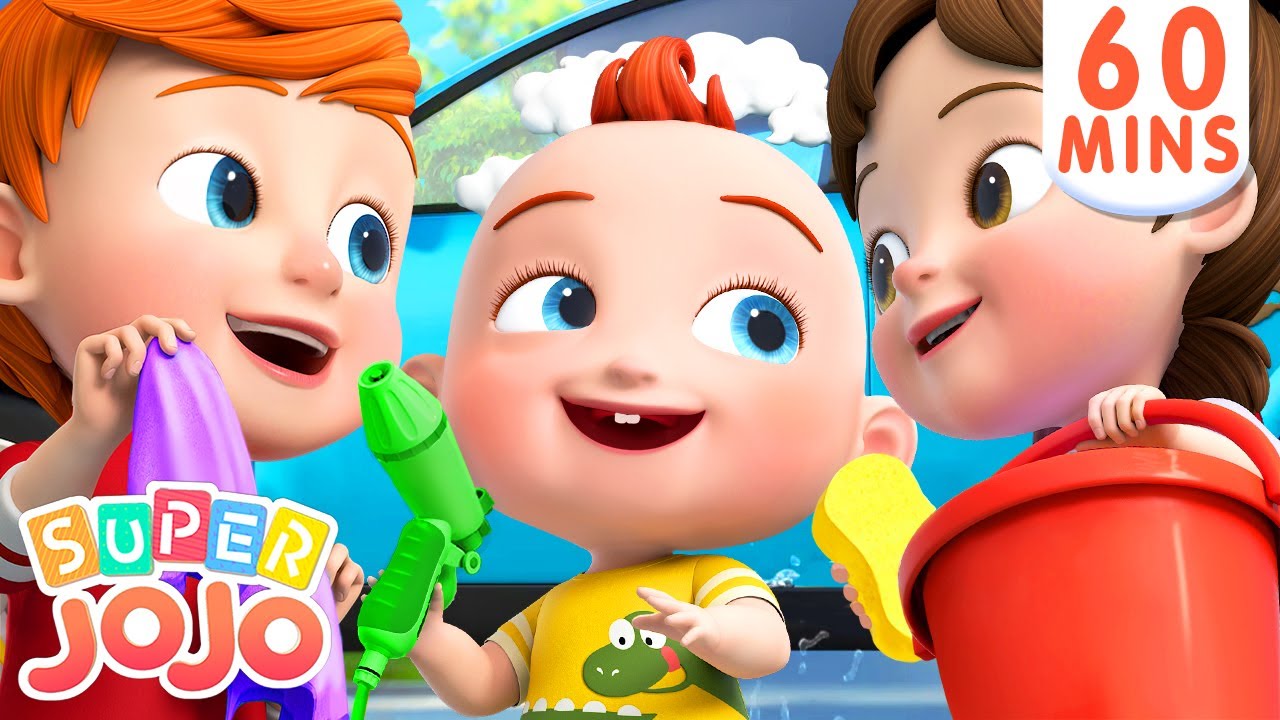 Car Wash Song + More Nursery Rhymes & Kids Songs – Super JoJo