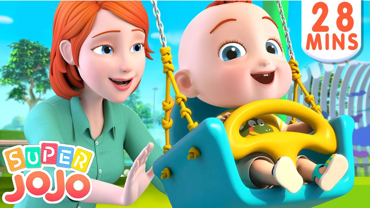 This is the Way We Play at the Playground | Play Safe Song | Nursery Rhymes & Kid Songs – Super JoJo