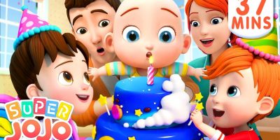 Happy Birthday Song + More Nursery Rhymes & Kids Songs – Super JoJo