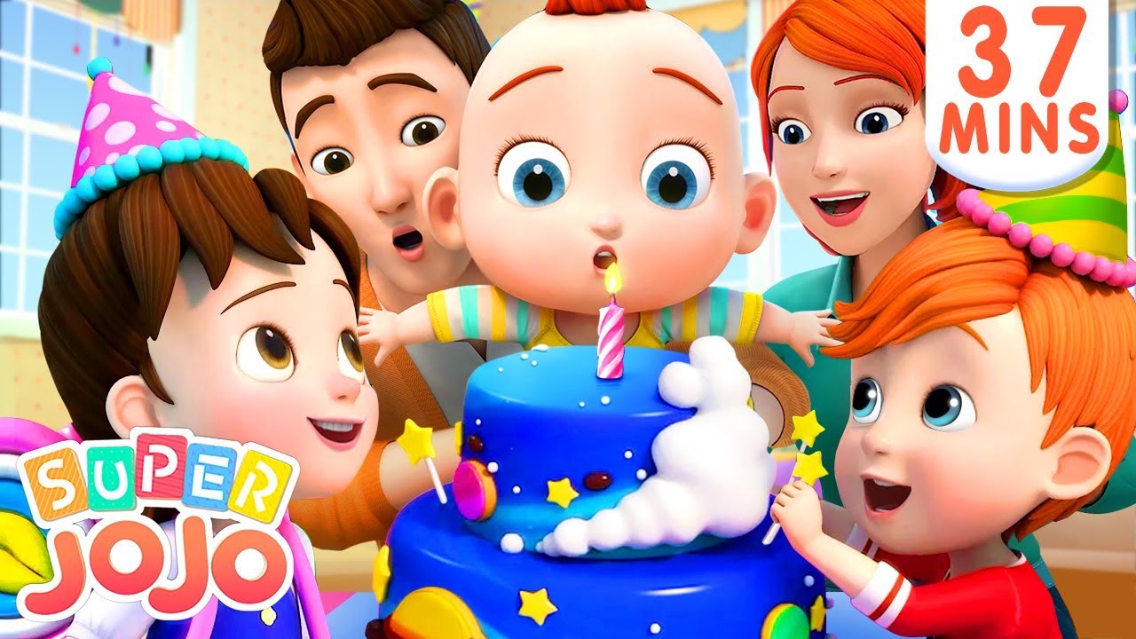 Happy Birthday Song + More Nursery Rhymes & Kids Songs – Super JoJo