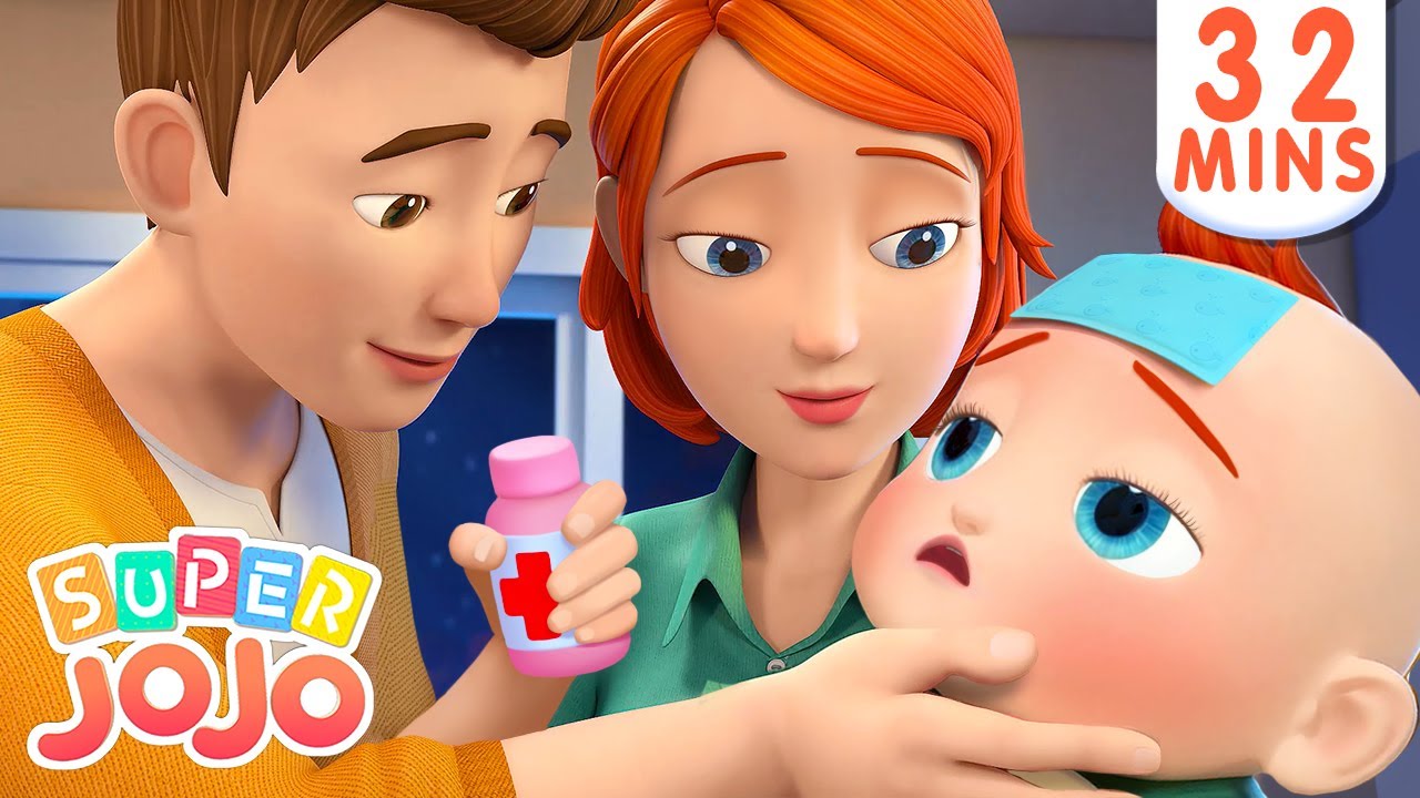 Sick Song | Boo Boo Song + More Nursery Rhymes & Kids Songs – Super JoJo