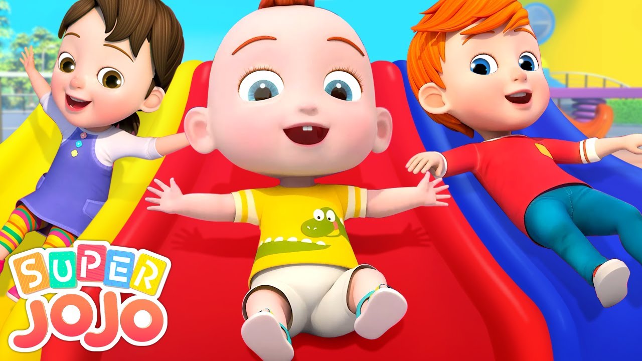 Playtime on the Slide | Playground Song | Super JoJo Nursery Rhymes & Kids Songs