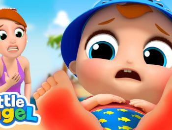 Hot and Cold On The Beach | Opposites Song | Little Angel Kids Songs