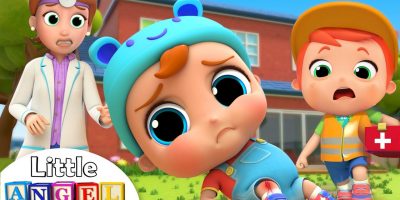Ouch, I Got A Boo Boo! | Little Angel Safety Kids Songs with Nursery Rhymes