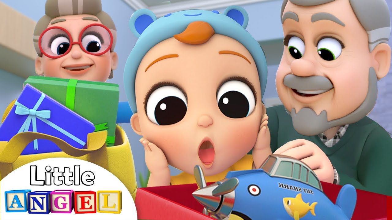 Grandma and Grandpa Brought Us Presents | Little Angel Kids Songs & Nursery Rhymes
