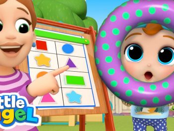 Learning Shapes At Home | Little Angel Kids Songs & Nursery Rhymes