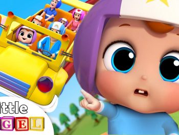 Wheels on the Bus | Rollercoaster Ride | Little Angel Nursery Rhyme