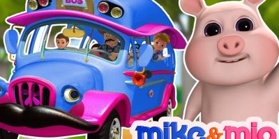 The Wheels on the Bus | Blue Wheels on the Bus | Nursery Rhymes Collection | YouTube Nursery Rhymes