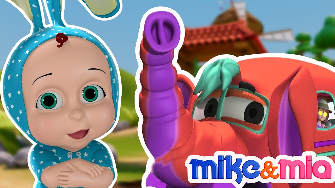 Wheels On The Bus Elephant Bus | Baby Shark Doo Doo Doo | Educational Nursery Rhymes for Kids