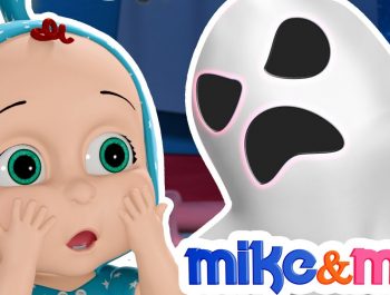 Ghost Wheels on The Bus | Spooky Wheels on The Bus | Nursery Rhymes by Mike and Mia