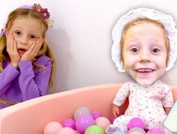 Nastya found a little doll and decided to become a parent for her