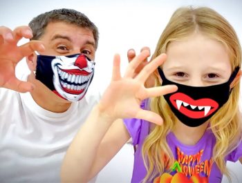 Nastya goes shopping for Halloween costumes