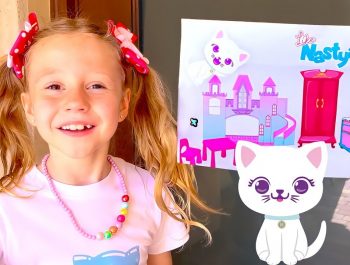 Nastya and her new DIY room in the style of Like Nastya. Useful story for kids