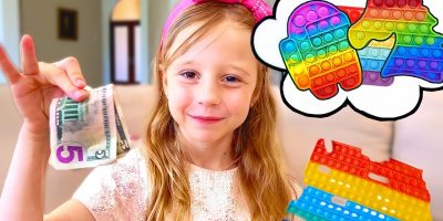 Nastya and friends learn to share with each other. Pop it challenge for kids