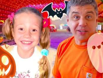 Nastya decorates cupcakes for Halloween. Story for kids