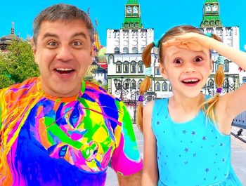 Nastya and dad stories for kids about travelling and help other people.