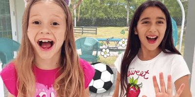 Nastya and Evelyn play and clean their room.