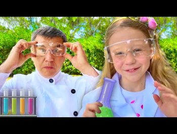 Nastya and dad make experiments and other stories for children.