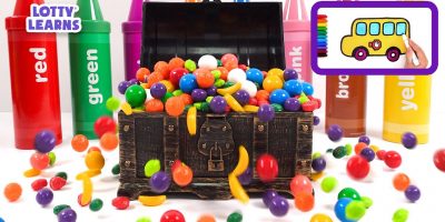 Best Learning Video for Toddlers Learn with Toys Surprise Crayons + Coloring for Kids! Candies!