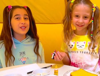 Nastya and Eva in the challenge 24 hours without quarrels