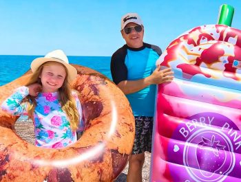 Nastya actively rests in Antalya