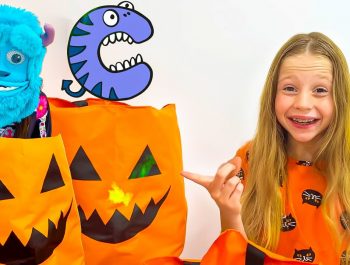 Halloween alphabet from Nastya and Eva