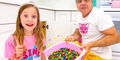 Nastya and Eva organized a “YES” day